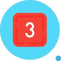 Three Long Circle Icon vector