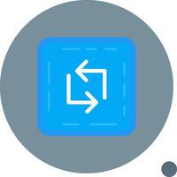 Loop Long Circle Icon vector