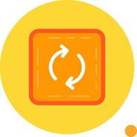 Loop Long Circle Icon vector