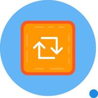 Loop Long Circle Icon vector