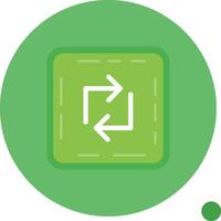 Loop Long Circle Icon vector