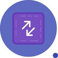 Swap Long Circle Icon vector