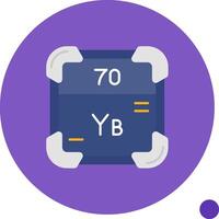 Ytterbium Long Circle Icon vector