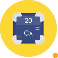 Calcium Long Circle Icon vector