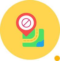 Forbidden Long Circle Icon vector