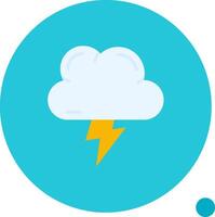 Lightning Long Circle Icon vector