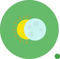 eclipse largo circulo icono vector