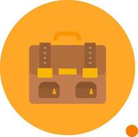 Bag Long Circle Icon vector