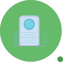 Purifier Long Circle Icon vector