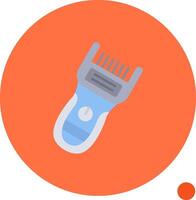 Trimmer Long Circle Icon vector
