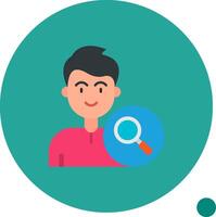 Search Long Circle Icon vector