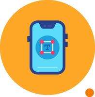 Type Long Circle Icon vector