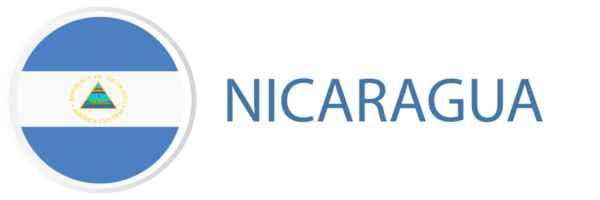 Nicaragua flag in web button, button icons. png