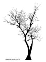 Dead Tree without Leaves Vector Illustration Sketched, EPS 10.