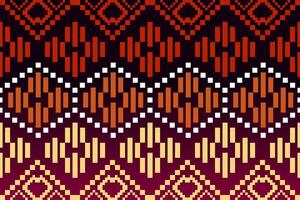 Ethnic abstract ikat.Seamless pattern in tribal.Native aztec boho vector design.colorful asian style floral pattern.Ikat geometric folklore ornament.Tribal ethnic vector texture