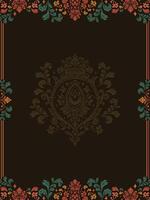 Decorated with elegant and luxurious patterns. Rococo, Baroque style, retro elements, invitation cards, textiles, wrapping paper and fabric design. vector