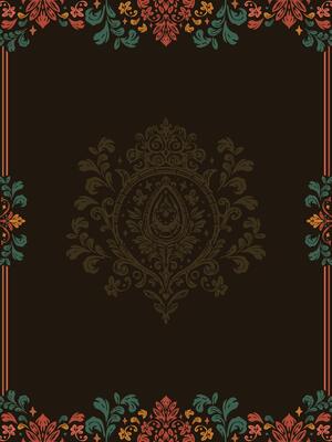 Decorated with elegant and luxurious patterns. Rococo, Baroque style, retro elements, invitation cards, textiles, wrapping paper and fabric design.