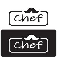 professional logo chef or kitchen chef hat.for business,home cook,and restaurant chef.bakery,vector vector