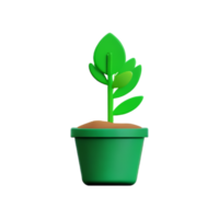Plantshoot Pot Leaf AI Generative png