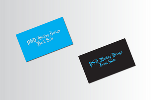 3d negocio tarjeta y gracias usted tarjeta psd Bosquejo diseño gratis