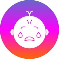 Baby crying Vector Icon Design