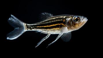 Wildlife photography of Photo of Zebrafish. Generative AI