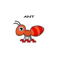 Ant vector icon illustration design template on white background