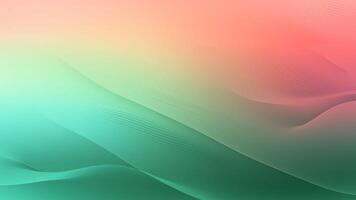 AI Generative Orangepink and bluegreen combination Gradient Coral jade abstract background with space for design Web banner photo