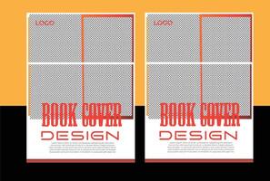 Book cover design white background with image simple design vector