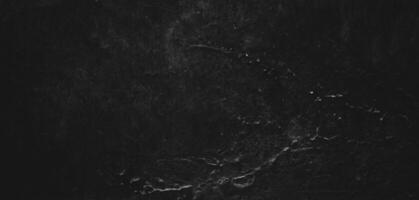 Black background of natural paintbrush stroke textured cement or stone old.Horror Cement Texture. Grunge scary background. Wall Concrete Old black photo