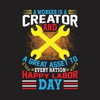 Labor Day T-shirt Design,Labor Day  Bundle, Happy Labor Day , vector