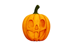 On Halloween, pumpkins glow transparently against the clear background. png