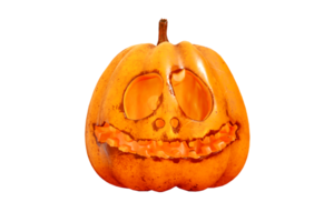 sur Halloween, citrouilles lueur de manière transparente contre le clair Contexte. png