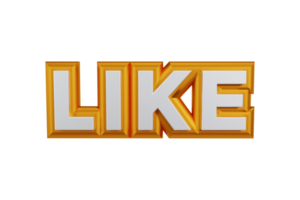 Like 3d transparent text png