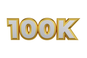 100k 3d återges transparent text png