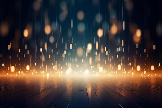 resumen antecedentes con brillante luces oro, plata, azul y negro. desenfocado, ai generar foto