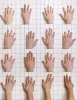 AI Generative Set of mans hand showing numberOne Two Three Four Five Six Seven Eight Nine ZeroHave clipping path photo