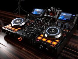 AI Generative Nightclub parties DJ sound equipment photo