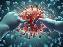 ai generativo personas luchando coronavirus concepto difícil hora Nunca último pero difícil personas hacer foto