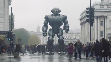 AI Generative Trafalgar Square  London 13 April 2015 photo