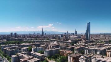 AI Generative View of Milan Italy photo