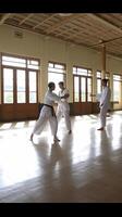 AI Generative martial arts training between teacher and pupil photo