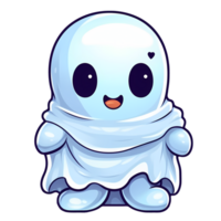 Cute Baby Ghost Clipart Illustration AI Generative png