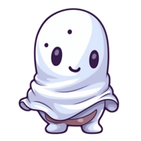 Cute Baby Ghost Clipart Illustration AI Generative png