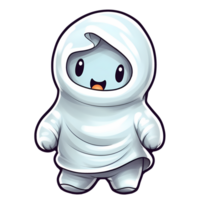 Cute Baby Ghost Clipart Illustration AI Generative png