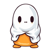 Cute Baby Ghost Clipart Illustration AI Generative png