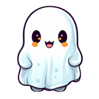 Cute Baby Ghost Clipart Illustration AI Generative png