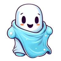 Cute Baby Ghost Clipart Illustration AI Generative png