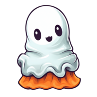 Cute Baby Ghost Clipart Illustration AI Generative png