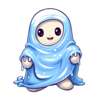 Cute Baby Ghost Clipart Illustration AI Generative png